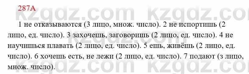 Русский язык Сабитова 8 класс 2018 Упражнение 287А