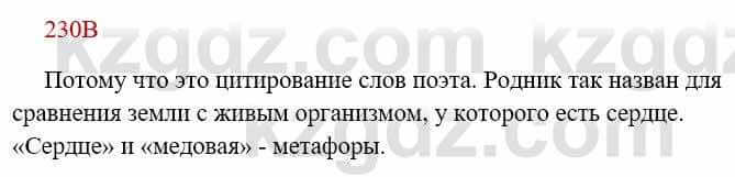 Русский язык Сабитова 8 класс 2018 Упражнение 230В