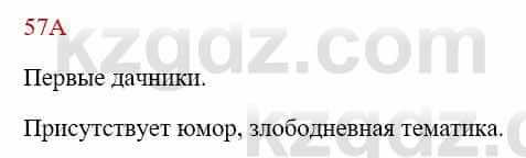 Русский язык Сабитова 8 класс 2018 Упражнение 57А