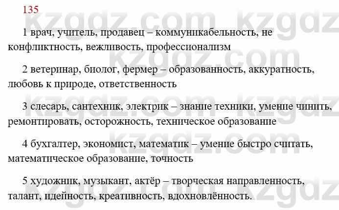 Русский язык Сабитова 8 класс 2018 Упражнение 135А