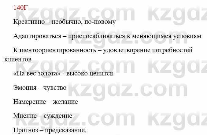 Русский язык Сабитова 8 класс 2018 Упражнение 140Г