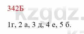 Русский язык Сабитова 8 класс 2018 Упражнение 342Б