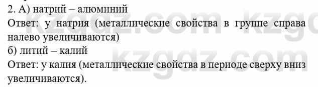 Химия Усманова М. 8 класс 2018 Упражнение 2