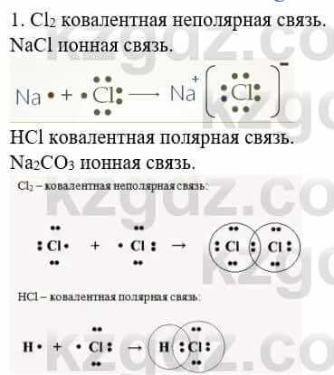 Химия Усманова М. 8 класс 2018 Упражнение 11