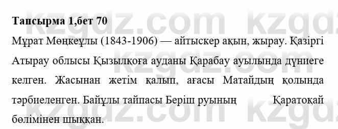 Казахская литература Тұрсынғалиева С. 8 класс 2018 Знание 1