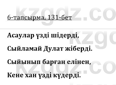 Казахская литература Турсынгалиева 9 класс 2019 Вопрос 6