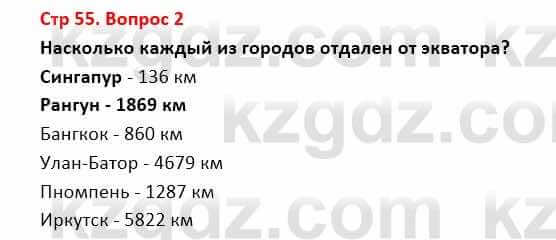 География Каратабанов Р. 7 класс 2019 Вопрос стр.55.2