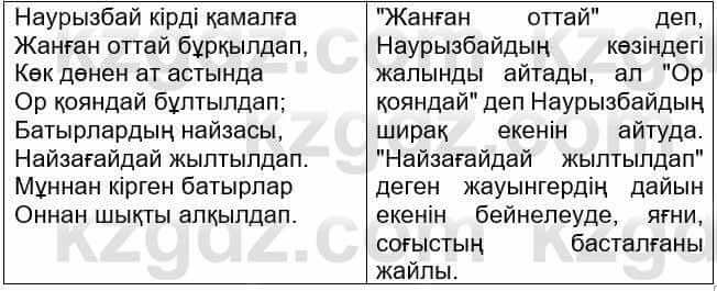 Казахская литература Ақтанова А.С. 9 класс 2019 Упражнение 3