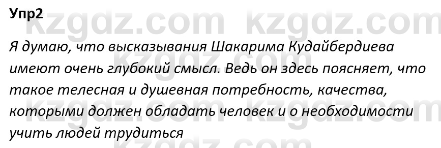 Русский язык и литература Ержанова Р. 9 класс 2019 Вопрос 2