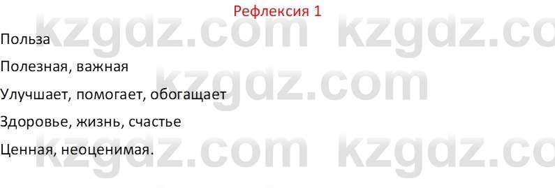 Русский язык Капенова Ж.Ж. 8 класс 2018 Рефлексия 1