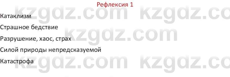 Русский язык Капенова Ж.Ж. 6 класс 2018 Рефлексия 1