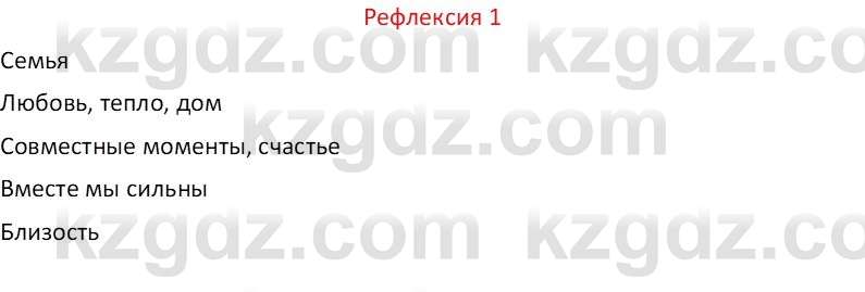 Русский язык Капенова Ж.Ж. 6 класс 2018 Рефлексия 1