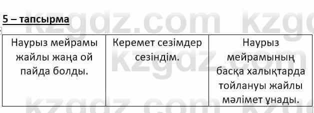 Казахский язык и литература Оразбаева Ф. 8 класс 2020 Упражнение 5