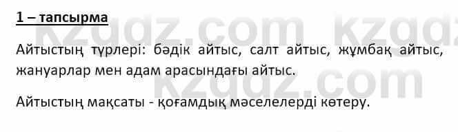 Казахский язык и литература Оразбаева Ф. 8 класс 2020 Упражнение 1