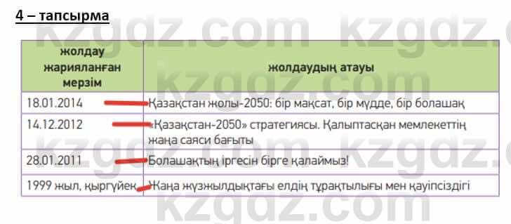 Казахский язык и литература Оразбаева Ф. 8 класс 2020 Упражнение 4