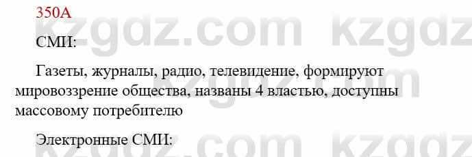 Русский язык Сабитова З. 9 класс 2019 Упражнение 350А