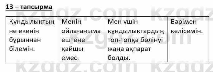 Казахский язык Даулетбекова Ж. 10 класс 2019 Упражнение 13