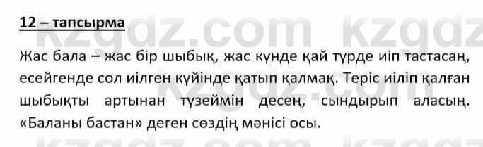 Казахский язык Даулетбекова Ж. 10 класс 2019 Упражнение 12