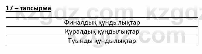 Казахский язык Даулетбекова Ж. 10 класс 2019 Упражнение 17