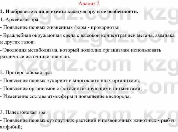 Биология Асанов Н. 9 класс 2019 Знание и понимание 2