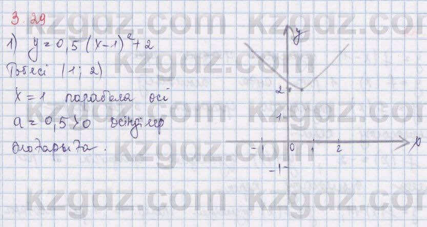 Алгебра Шыныбеков 8 класс 2018 Упражнение 3.29