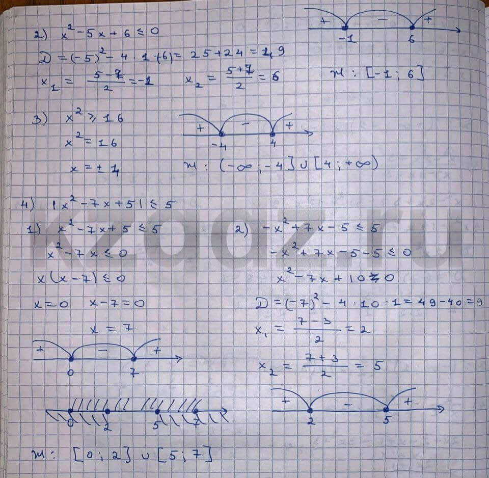 Алгебра Шыныбеков 9 класс Упражнение 743