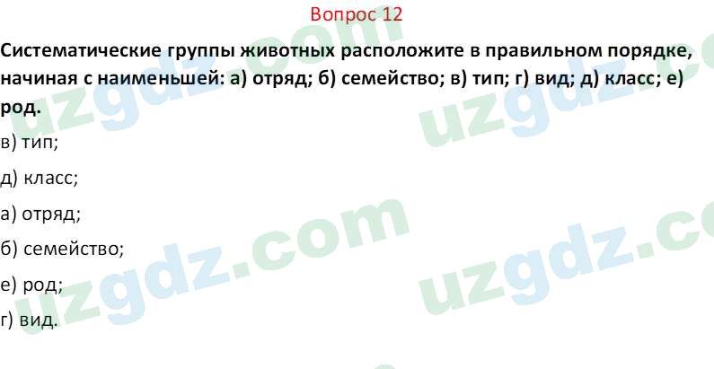 Биология Мавлянов О. 7 класс 2017 Вопрос 121