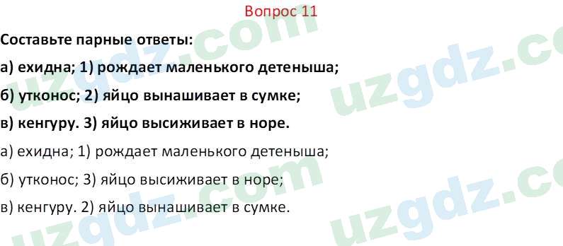 Биология Мавлянов О. 7 класс 2017 Вопрос 111