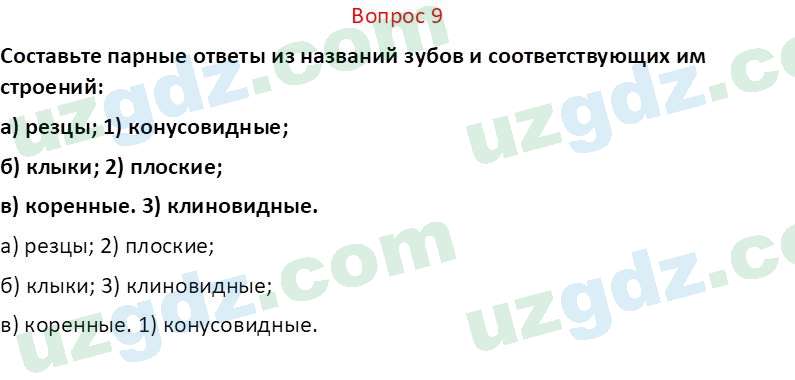 Биология Мавлянов О. 7 класс 2017 Вопрос 91