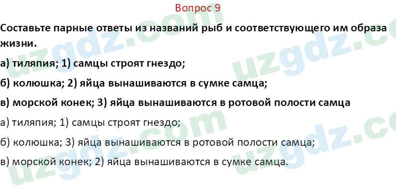 Биология Мавлянов О. 7 класс 2017 Вопрос 91