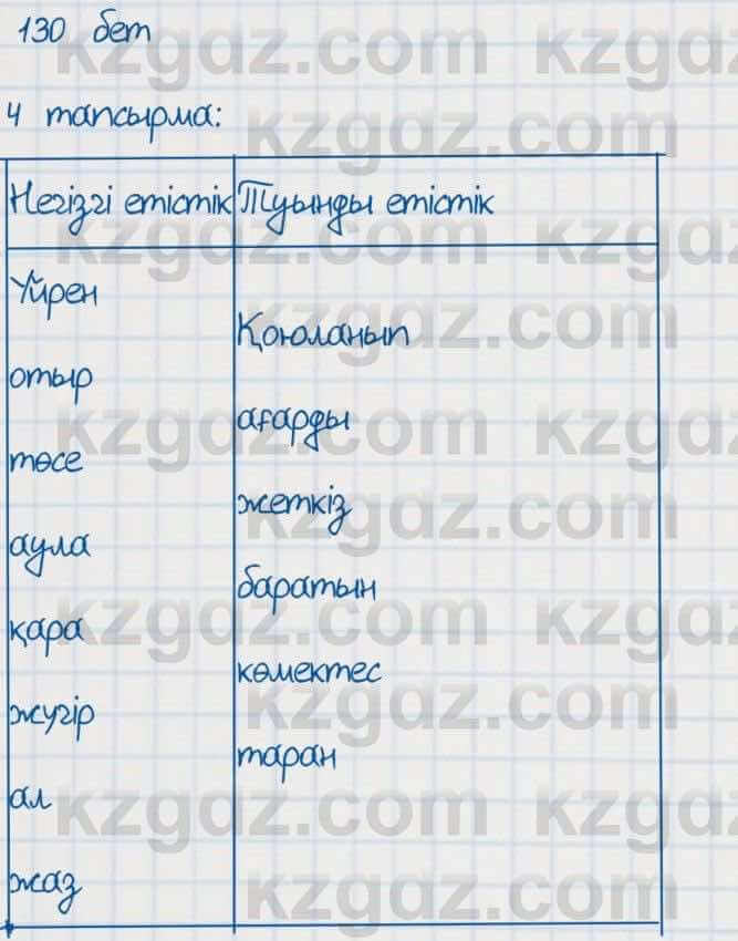 Қазақ тілі Әрінова 6 класс 2018 Упражнение 4