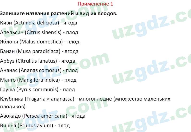 Биология Сапаров К. 7 класс 2022 Применение 11