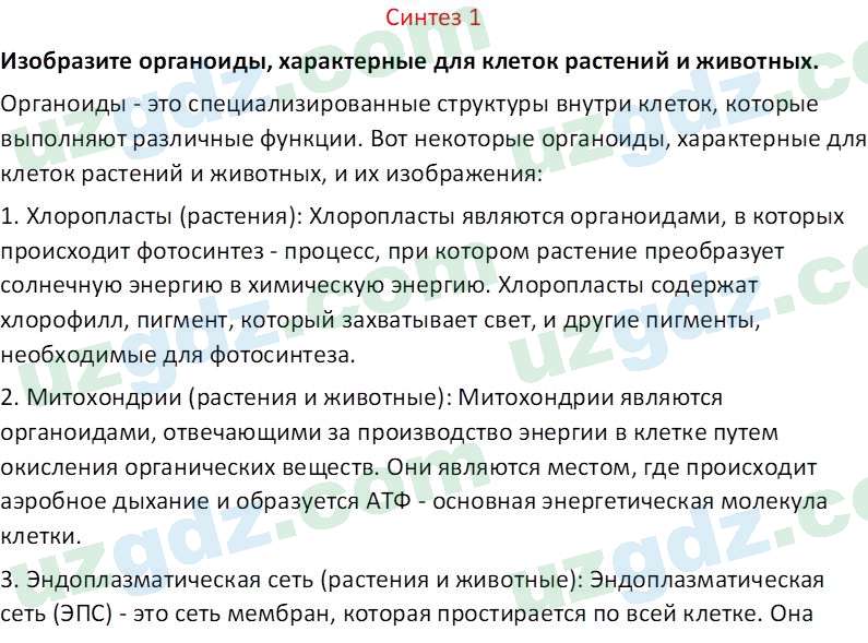 Биология Сапаров К. 7 класс 2022 Синтез 11