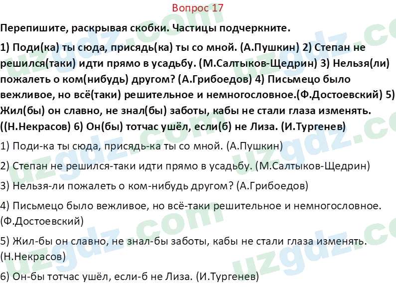 Русский язык Юнусовна Т. О. 7 класс 2022 Вопрос 171