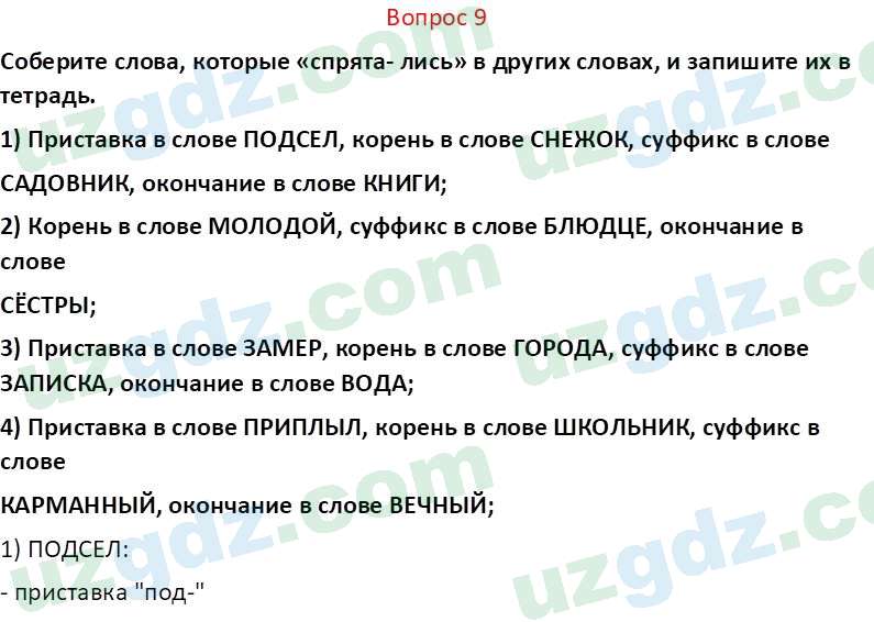 Русский язык Юнусовна Т. О. 7 класс 2022 Вопрос 91