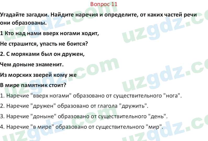 Русский язык Юнусовна Т. О. 7 класс 2022 Вопрос 111