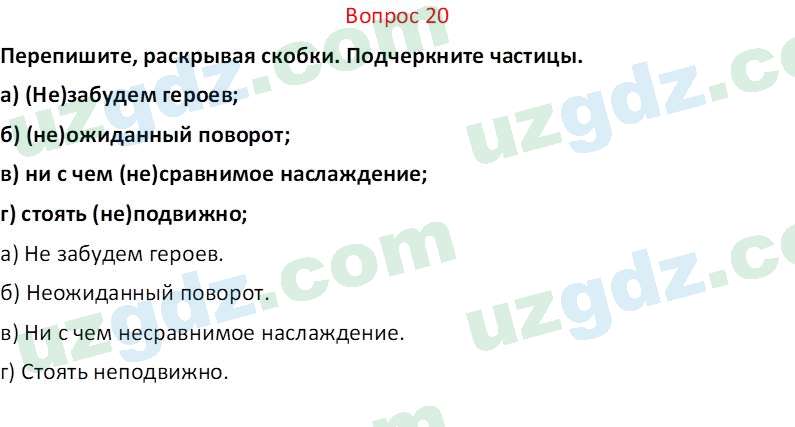 Русский язык Юнусовна Т. О. 7 класс 2022 Вопрос 201