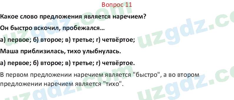 Русский язык Юнусовна Т. О. 7 класс 2022 Вопрос 111