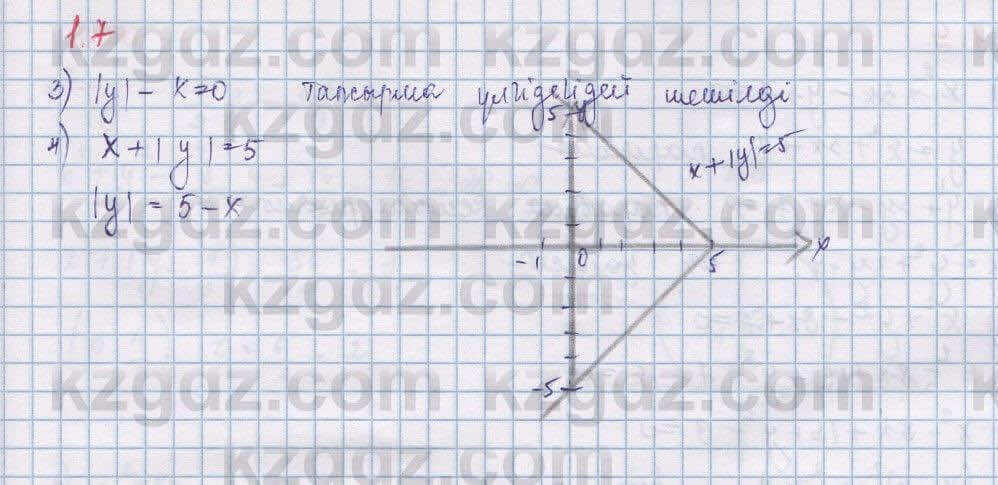 Алгебра Шыныбеков 9 класс 2019 Упражнение 1.7