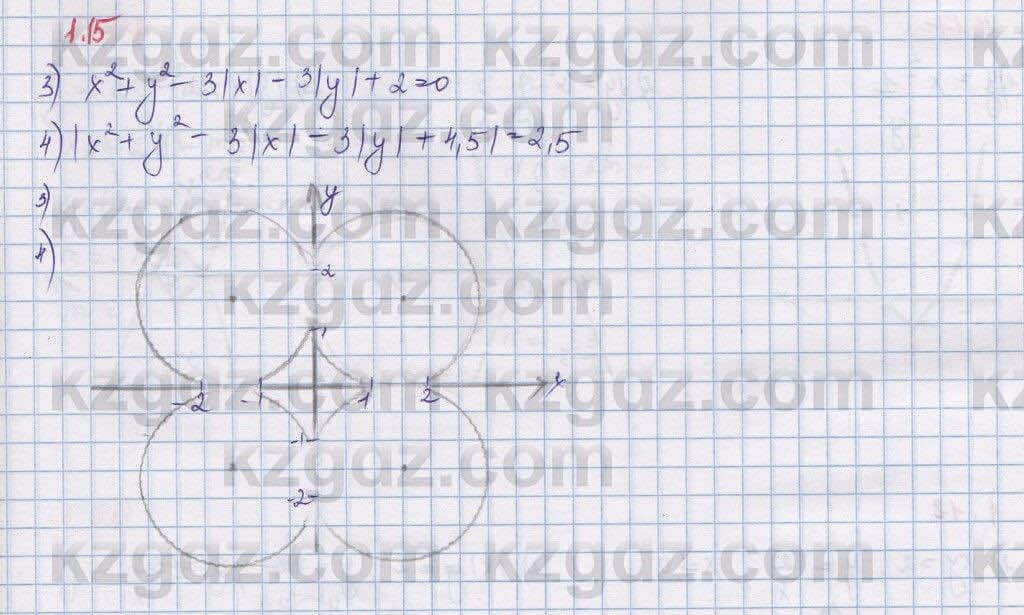 Алгебра Шыныбеков 9 класс 2019 Упражнение 1.15