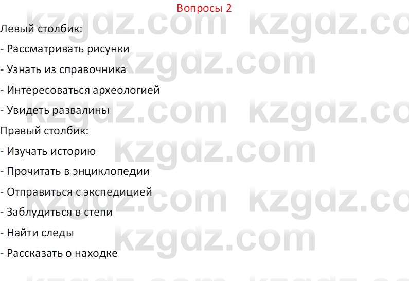 Русский язык и литература (Часть 2 (версия 2)) Жанпейс У.А. 6 класс 2018 Вопрос 2