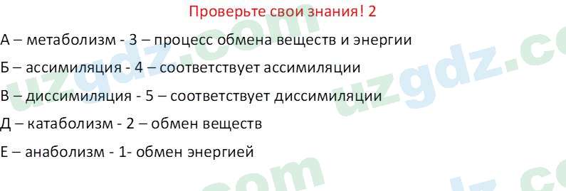 Биология Maвлянов О. 8 класс 2019 Вопрос 21