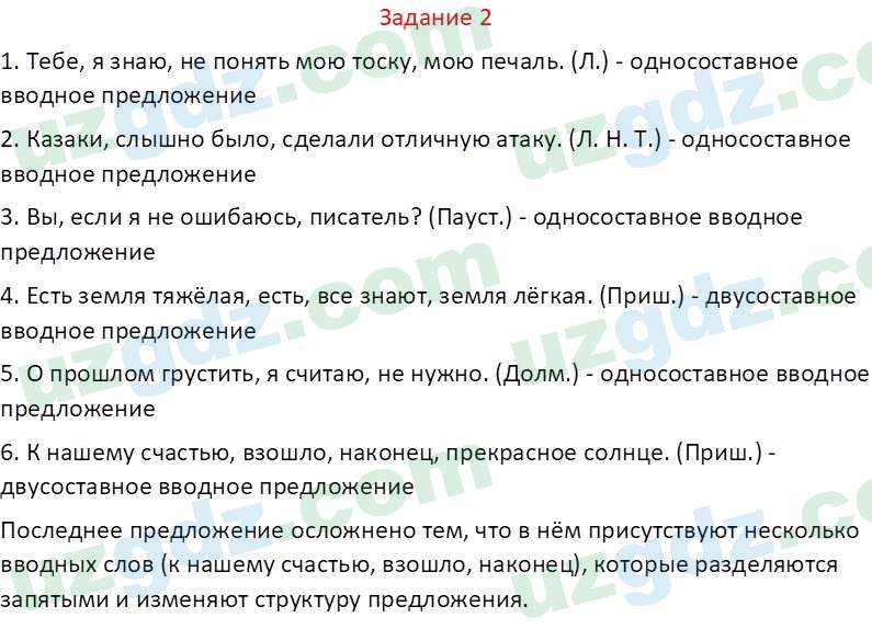 Русский язык Зеленина В. И. 8 класс 2019 Задание 21