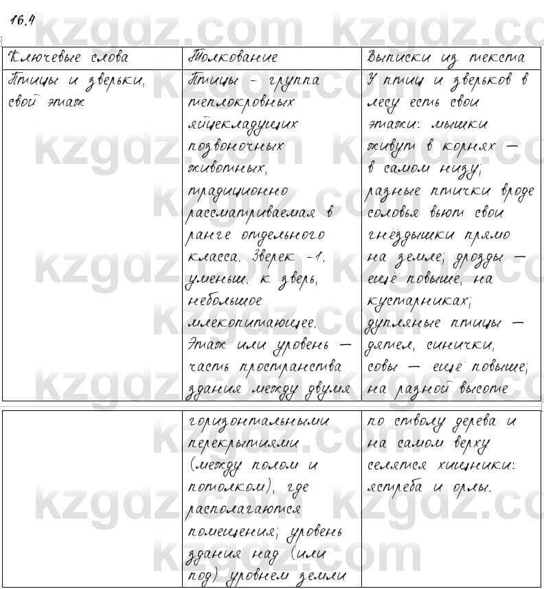 Русский язык и литература Жанпейс 6 класс 2018 Урок 16.4