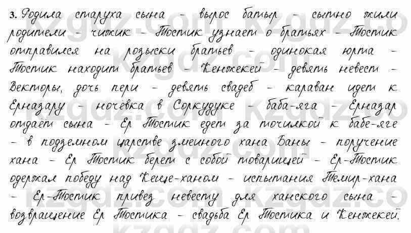 Русский язык и литература Жанпейс 6 класс 2018 Урок 67.3