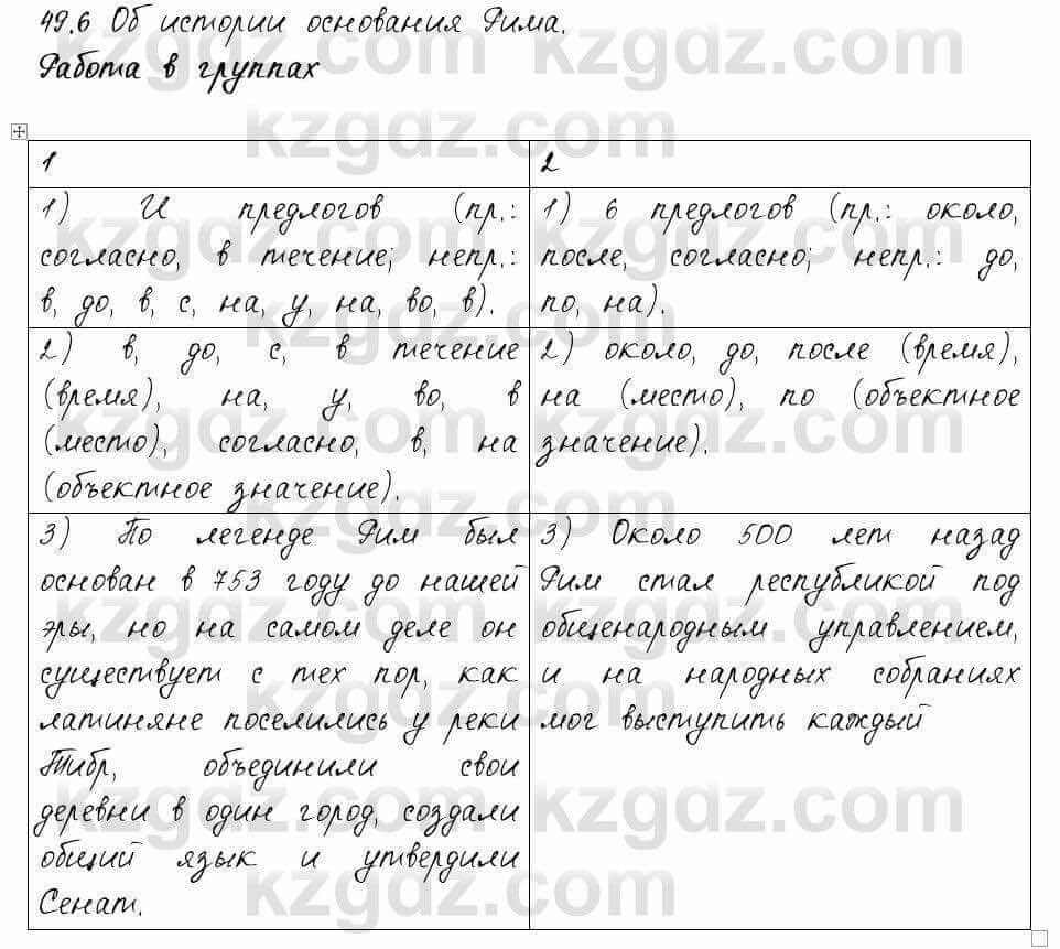 Русский язык и литература Жанпейс 6 класс 2018 Урок 49.6