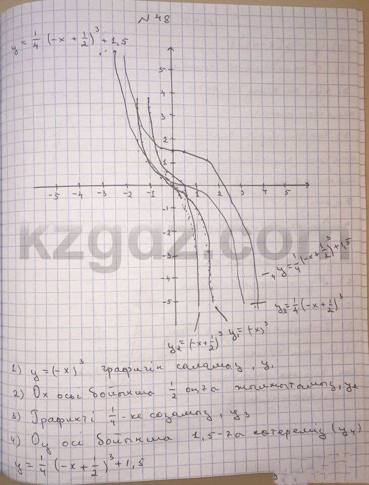 Алгебра Абылкасымова 10 класс Естественно-математическое направление Упражнение 48