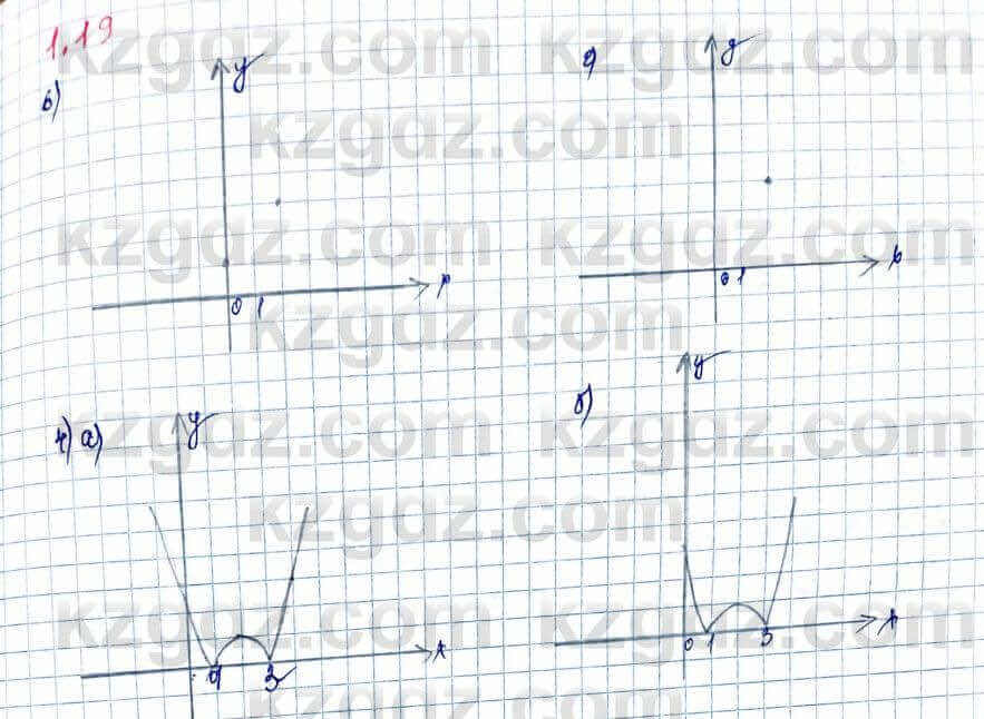 Алгебра и начало анализа ЕМН Шыныбеков 10 класс 2019 Упражнение 1.19