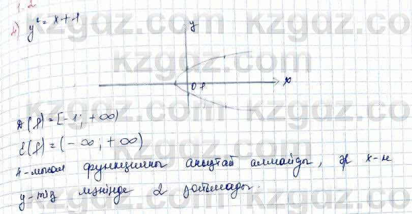 Алгебра и начало анализа ЕМН Шыныбеков 10 класс 2019 Упражнение 1.2