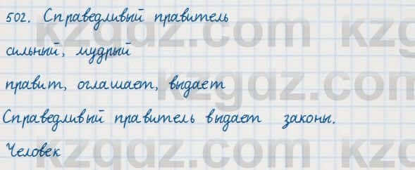 Русский язык Сабитова 7 класс 2018 Упражнение 502
